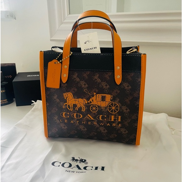 Coach Bags Coach Field Horse And Carriage Coated Canvas Tote Bag